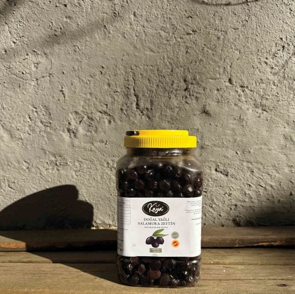 Gemlik Doğal Yağlı Salamura Siyah Zeytin (2000gr Pet)