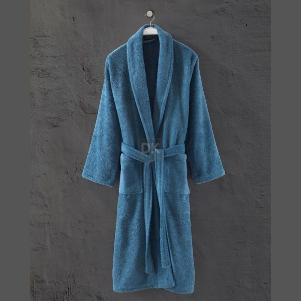 Sicilia 5'li Havlu Bornoz Set Mavi L/XL