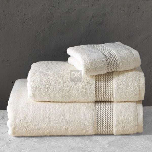 Sicilia 5'li Havlu Bornoz Set Krem S/M