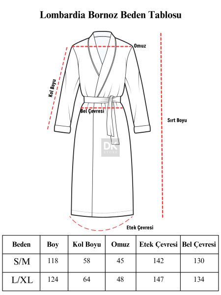 Lombardia 5'li Havlu Bornoz Set