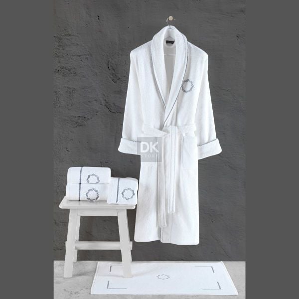 Lombardia 5'li Havlu Bornoz Set L/XL