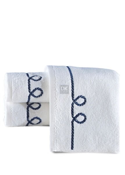 Livenza Lacivert Pike Bornoz Havlu Seti