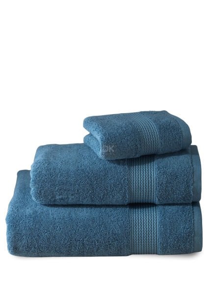 Sicilia Mavi 3'lü Havlu Bornoz Seti