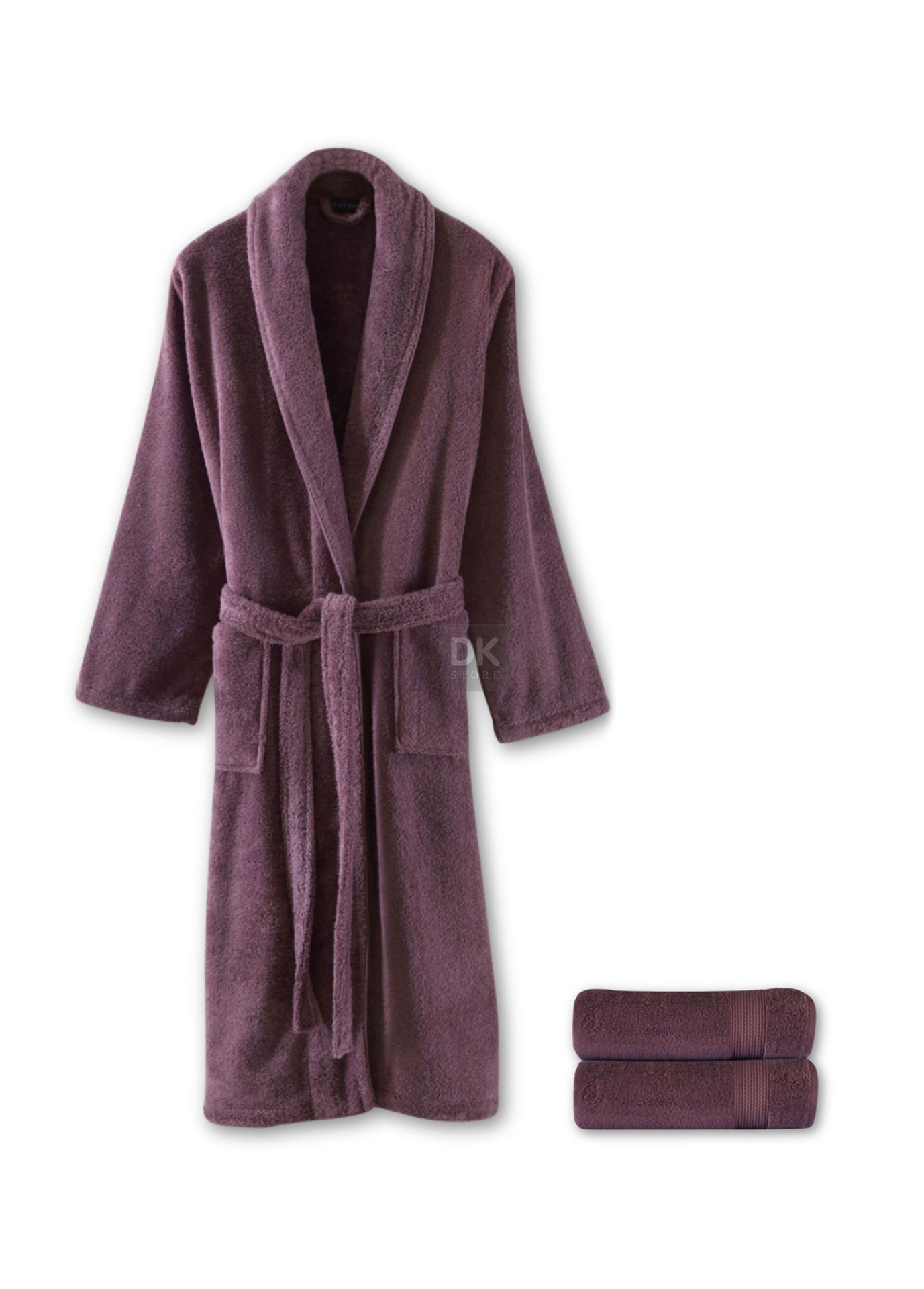 Sicilia Mürdüm 3'lü Havlu Bornoz Seti