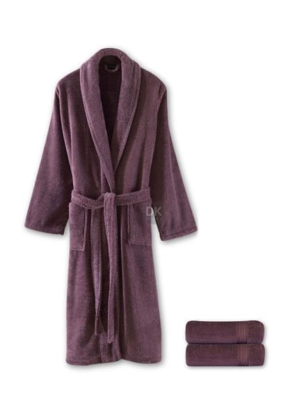 Sicilia Mürdüm 3'lü Havlu Bornoz Seti