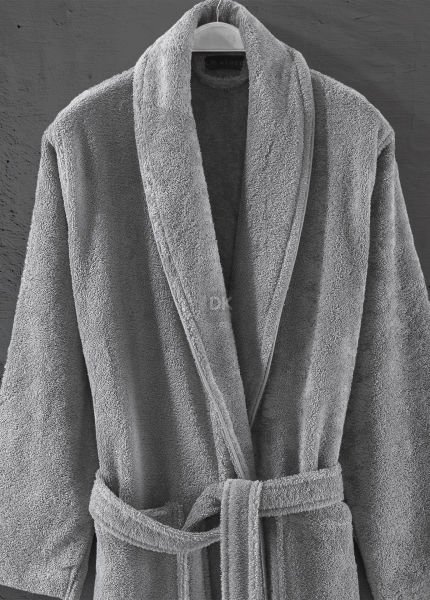 Sicilia Gri 3'lü Havlu Bornoz Seti