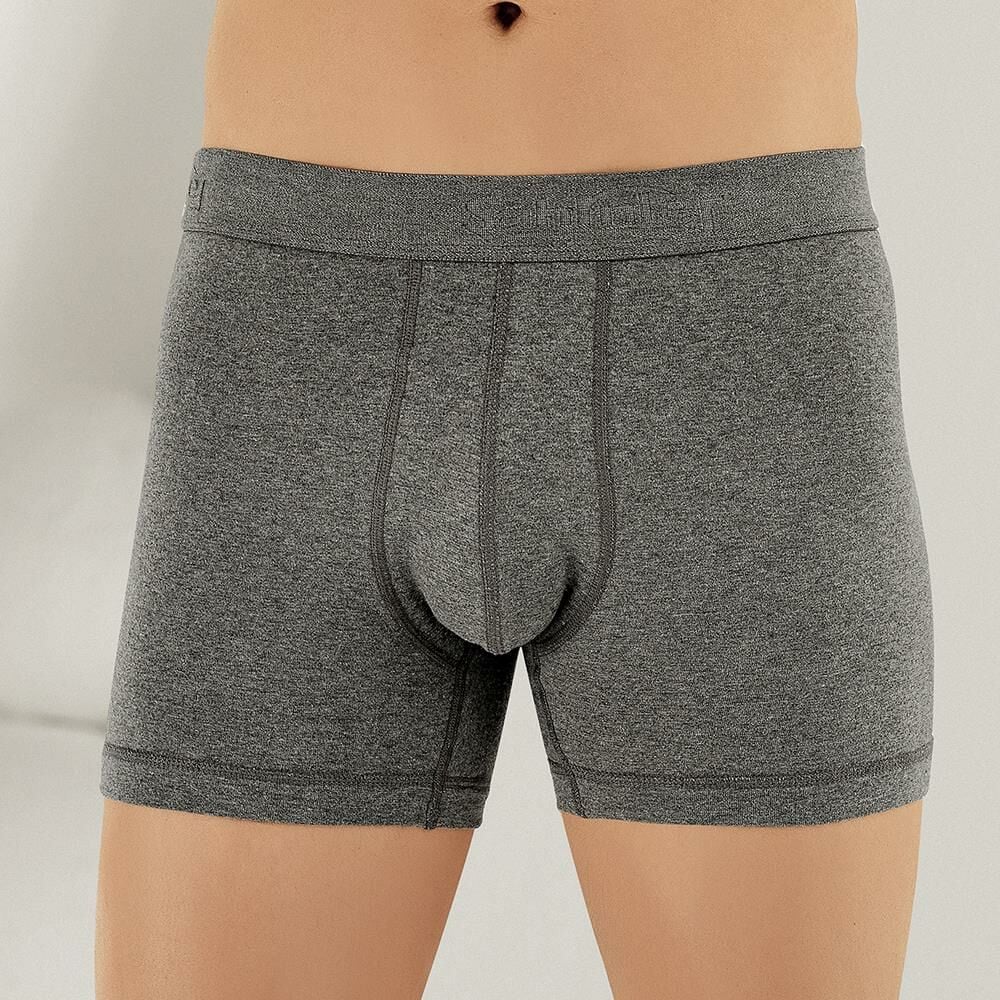 Şahinler E031 Erkek Likralı Boxer Külot 6'lı Paket Koyu Gri L