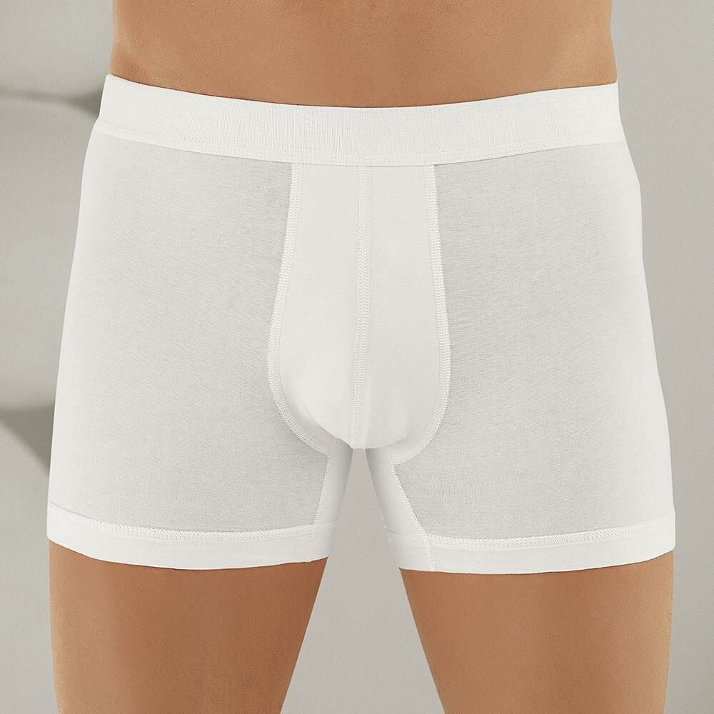 Şahinler E031 Erkek Likralı Boxer Külot Beyaz L
