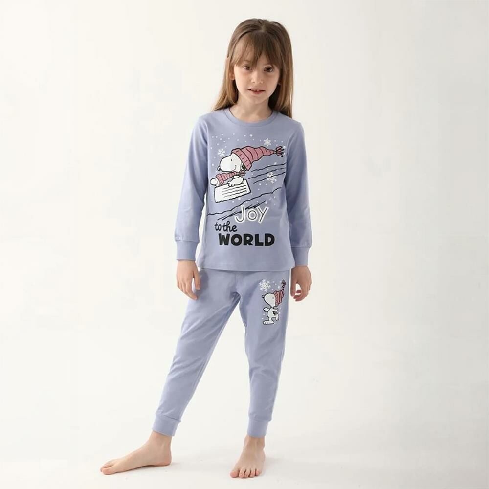 Snoopy L1613C Kız Çocuk Kışlık Pijama Takım