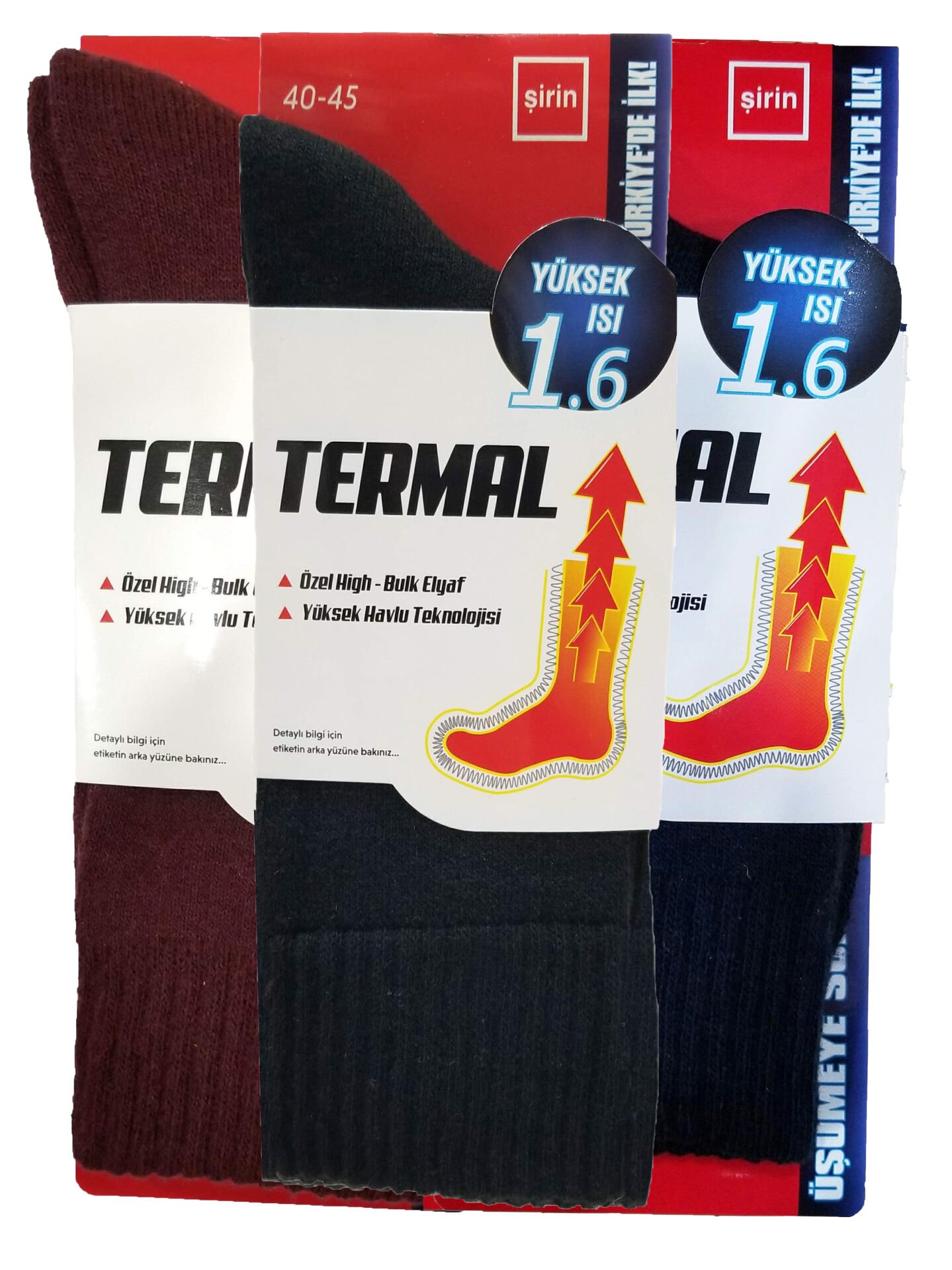 Şirin Kışlık Termal Erkek Çorap - Kalın Çorap (9550)