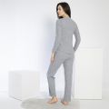 Confeo 840.640 Kadın Kışlık Uzun Kol Nakışlı Fitilli Pijama Takım