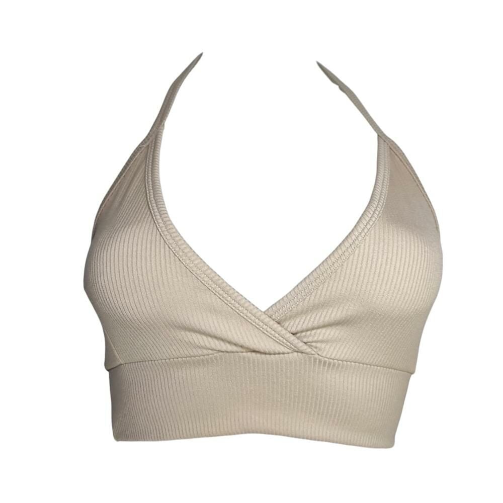 Vogsign 282 Kadın Arkadan Bağlamalı Fitilli Crop Bustiyer