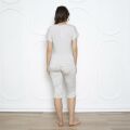 Confeo C840-781 Kadın Viskon Çıkmakol Kapri Pijama Takım