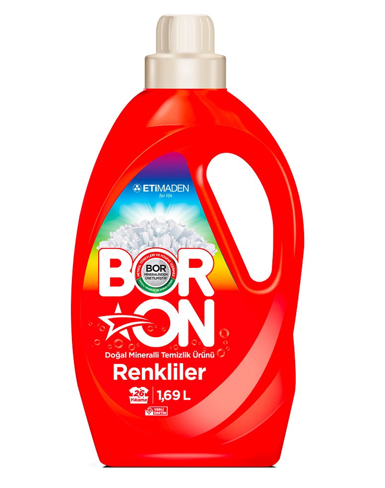 Boron Doğal Mineralli Sıvı Temizlik Ürünü 1,69 lt - Renkliler
