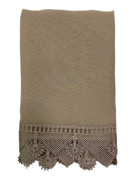 AFRA SERİSİ 4'lü SET ( Pamuk Seccade+ İnci Tespih +Yasin + Güpürlü Şal ) NO:2 GOLD