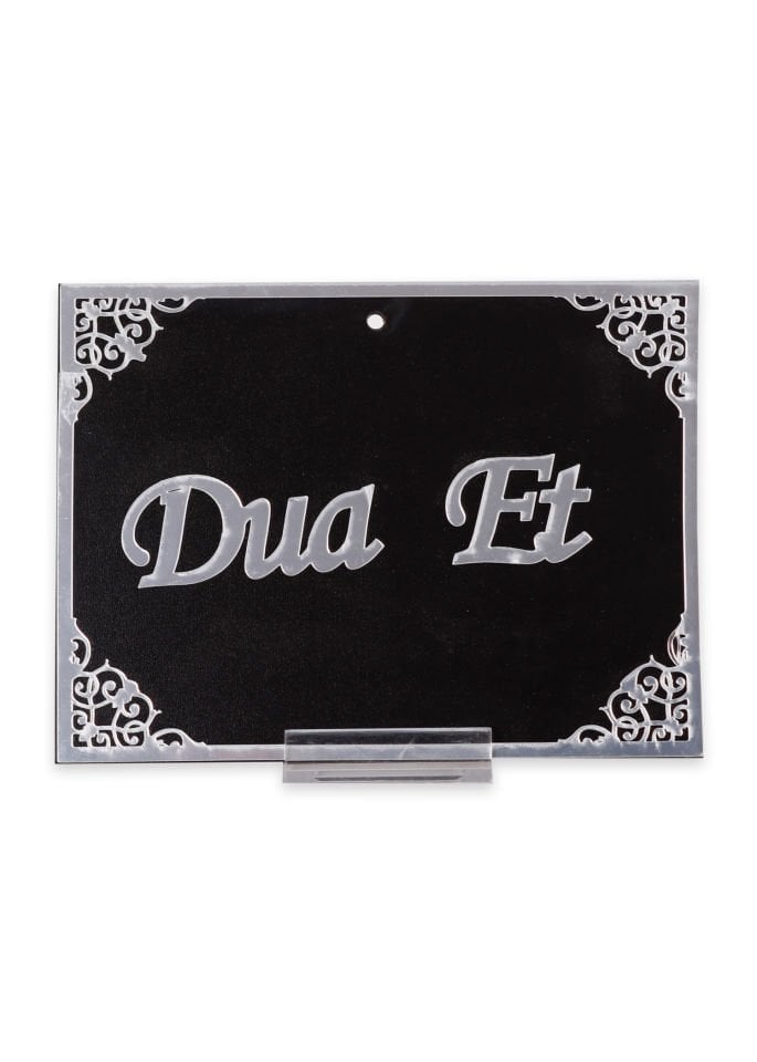 Sabret,Şükret,Dua Et Pleksi 3'lü Plaket GÜMÜŞ