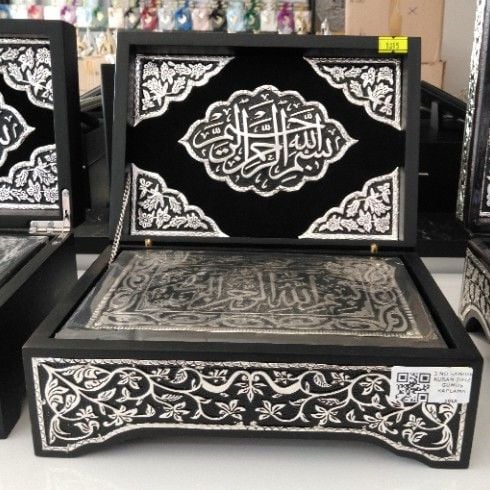 3 No Sandık Kuran (Düz Gümüş Kaplama)