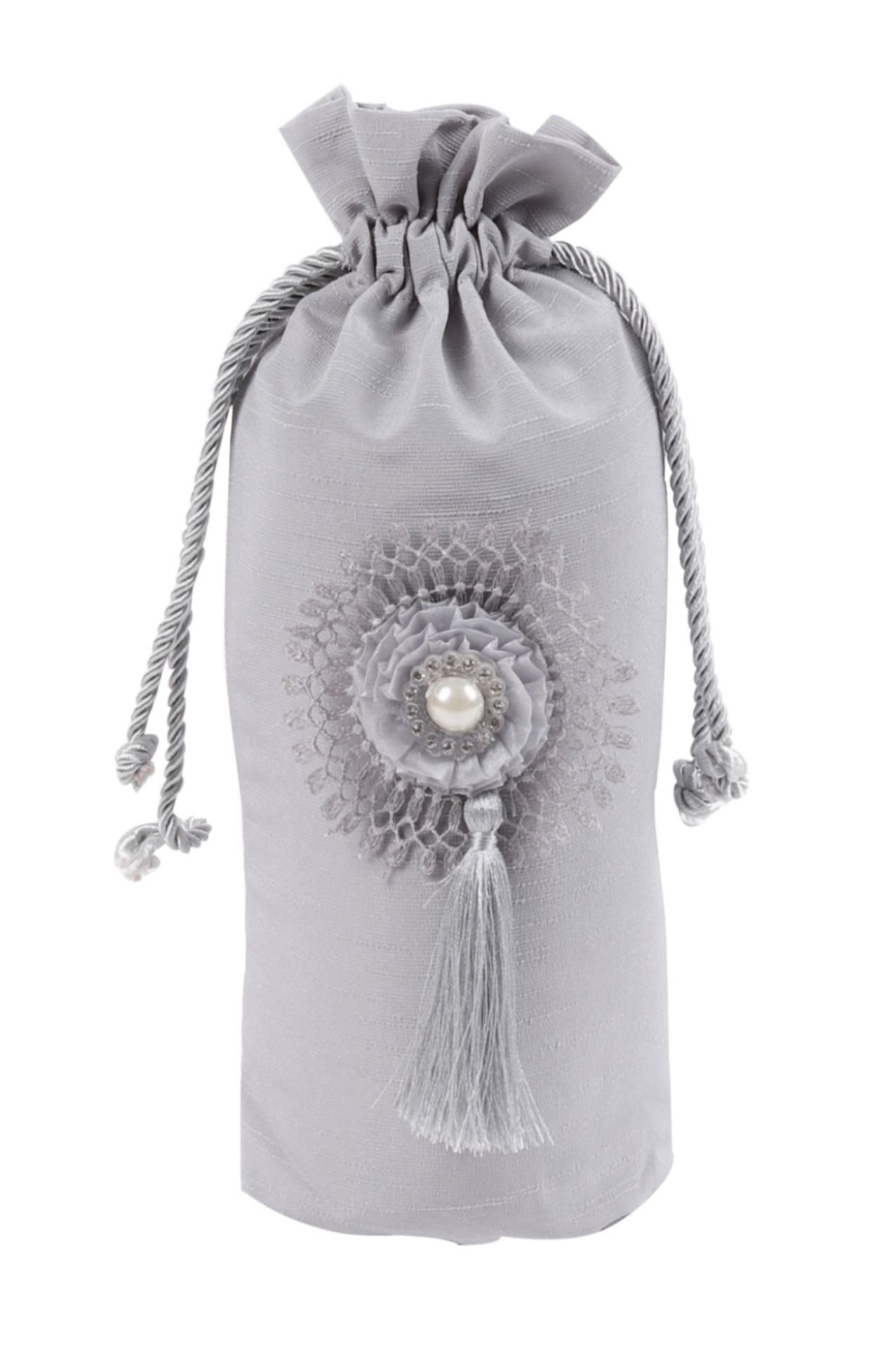 Silindir Kese+Seccade+Tespih) GRİ