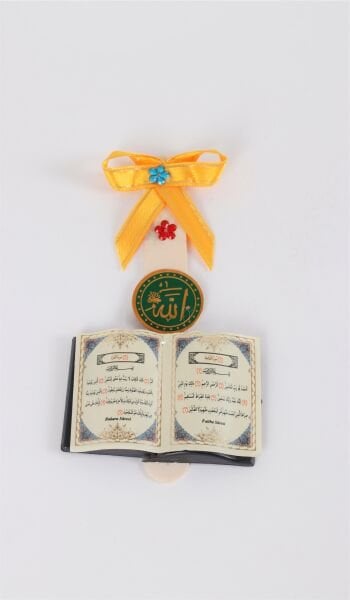 Kuran Sayfalı Kaşık Magnet 10'LU SARI
