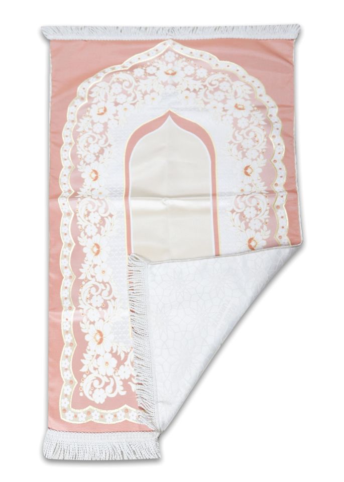 SATEN MİHRAPLI SECCADE 2 PEMBE