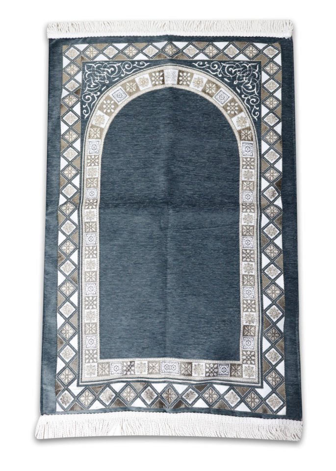 ŞÖNİL KARELİ SECCADE(ASTARLI) GRİ