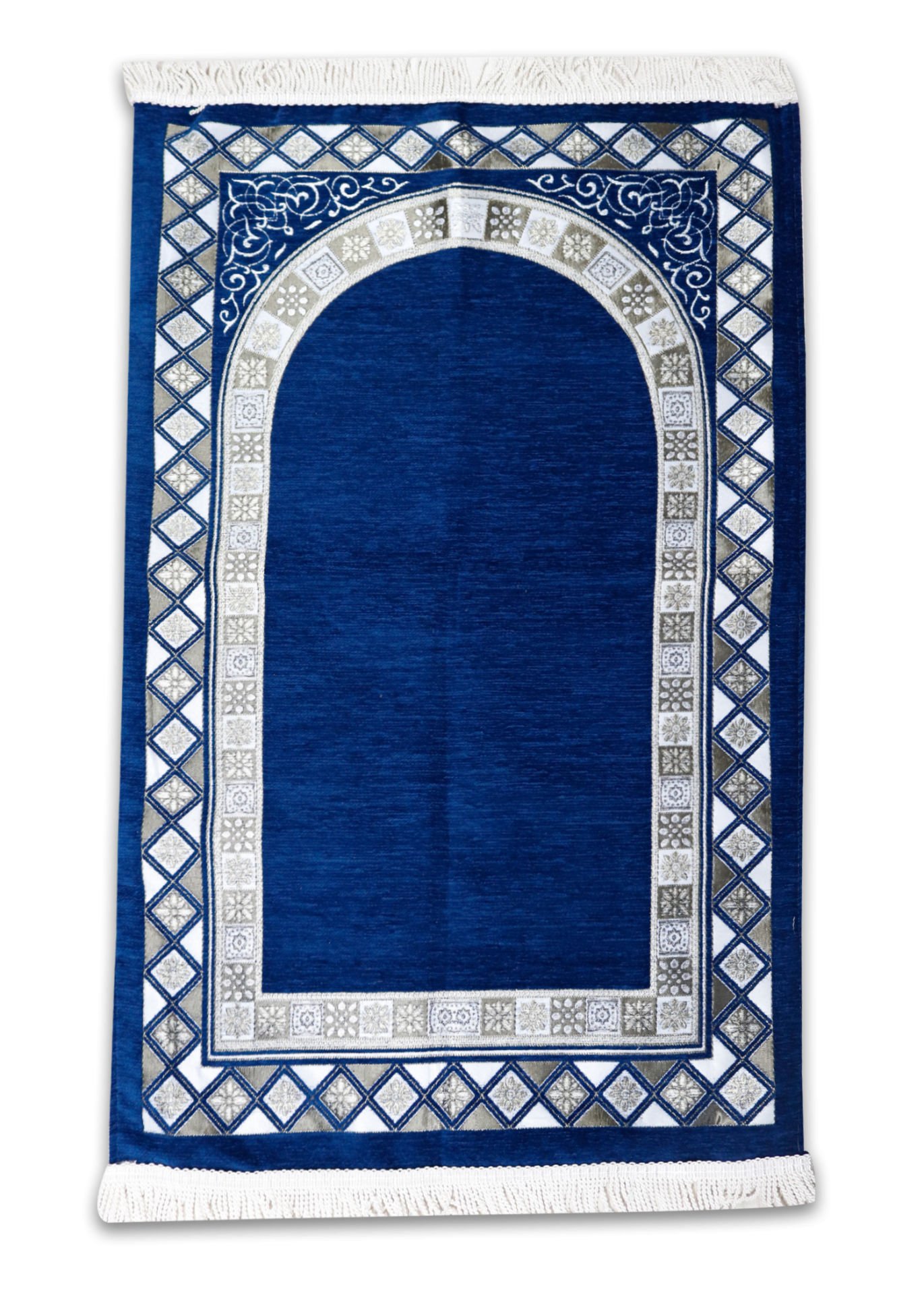 ŞÖNİL KARELİ SECCADE(ASTARLI) LACİVERT