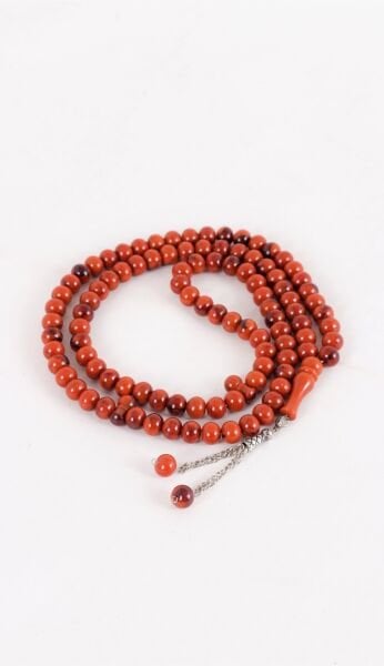 99'lu Akrelik Tespih (14mm) KIRCILLI KİREMİT