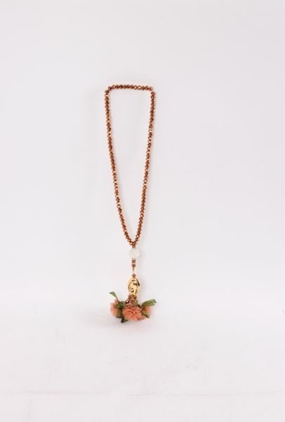 8mm 99'lu Kristal Tespih Lüks Çiçekli GOLD