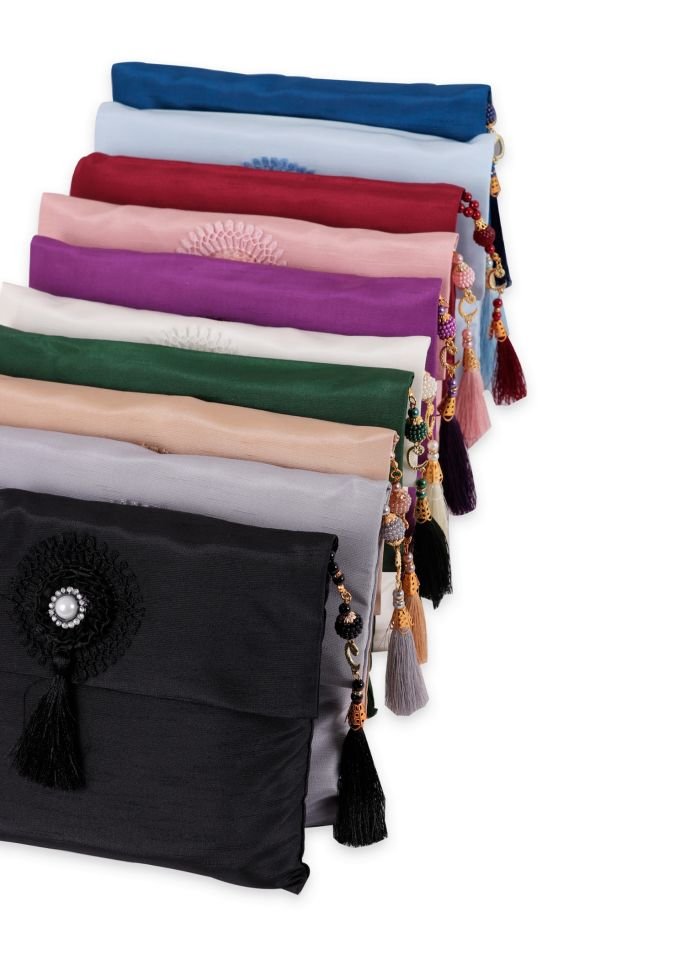 Büyük Şantuk Çanta Full Set Çiçekli (Yasin+Seccade+Tespih)