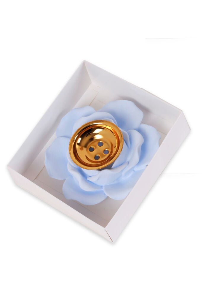 Kutulu Buhurdanlık+Metalli BEBE MAVİ