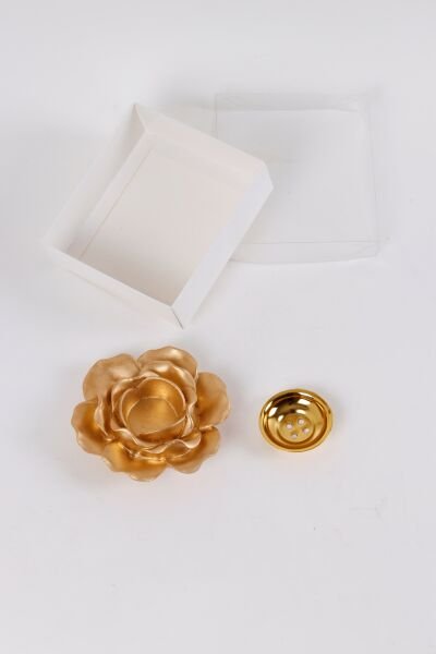 Kutulu Buhurdanlık+Metalli GOLD