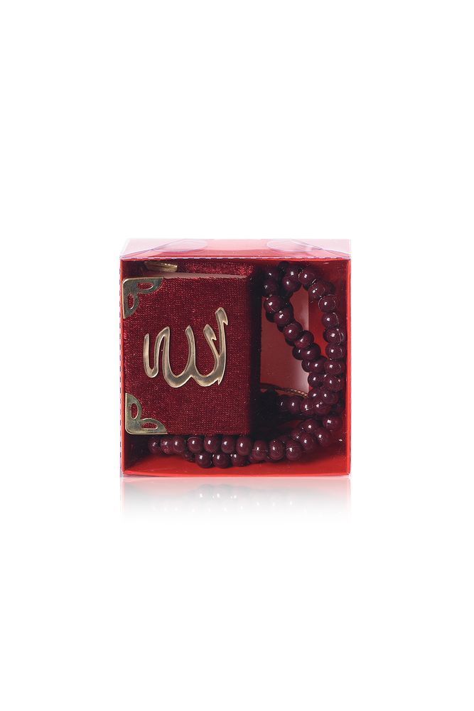 Kutulu (Mini Kuran+Tespih) BORDO
