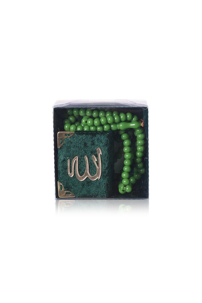 Kutulu (Mini Kuran+Tespih) YEŞİL