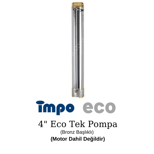 İmpo Eco 4SD10/14 Tek Dalgıç Pompa - 3 Hp - Bronz Başlıklı