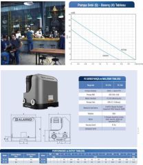 Alarko PZ 750 - 1 HP - 220 V Kabinli Paket Hidrofor