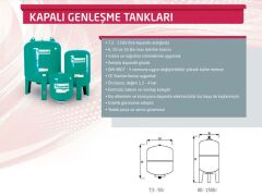 Baymak TM 100 Genleşme Tankı 1''