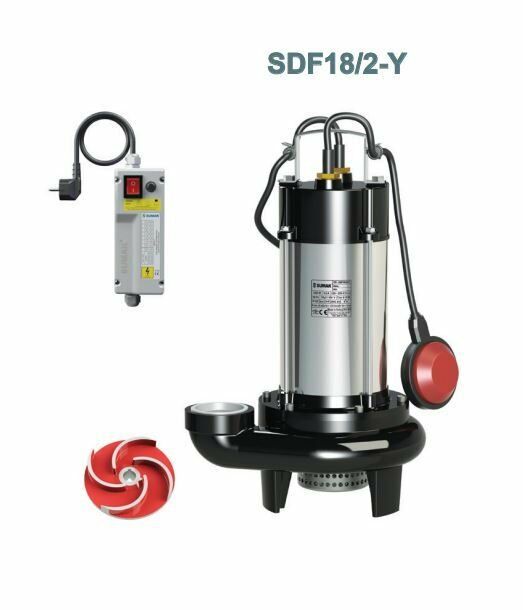 Sumak SDF18/1.5-Y Drenaj Dalgıç Pompa Monofaze (220V) - 1.8 Hp