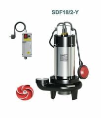 Sumak SDF18/1.5-Y Drenaj Dalgıç Pompa Monofaze (220V) - 1.8 Hp