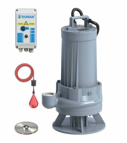 Sumak SDTY 100/2 Az Kirli Su Dalgıç Pompa Trifaze (380V) - 10 Hp