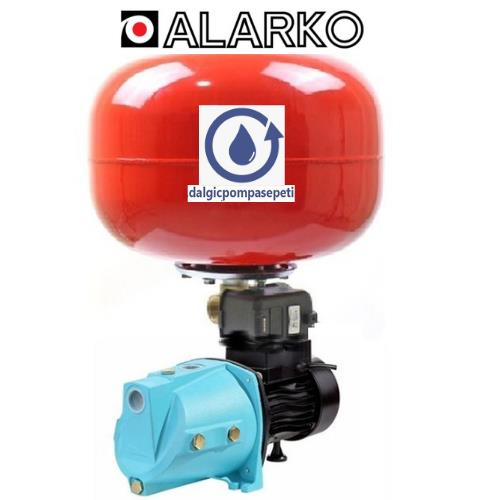 Alarko Jet D-JSWM-10H Küre Tanklı 1'' Çıkışlı 1 Hp 220V Döküm Gövdeli Paket Hidrofor