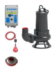 Sumak SDTK 75/4 Döküm Foseptik Dalgıç Pompa Trifaze (380V) - 7.5 Hp