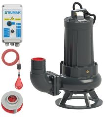 Sumak SDTB 50/4 Döküm Foseptik Dalgıç Pompa - 1450 d/d - Trifaze (380V) - 5,5 HP