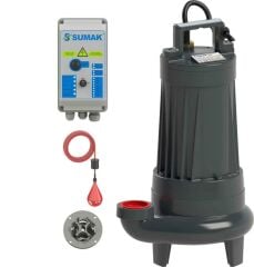 Sumak SBRT 30/2-P Parçalayıcı Bıçaklı Foseptik Dalgıç Pompa Trifaze (380V) - 3 Hp