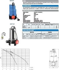 Sumak SDF 5/2 Temiz Su Dalgıç Pompa Monofaze (220V) - 1 Hp