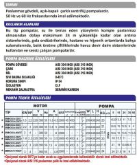 Sumak SMINOX/A-300/2-S Paslanmaz Sıcak Su Santrifüj Pompa Monofaze (220V) - 3 Hp