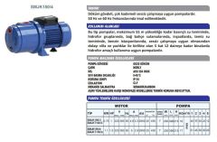 Sumak SMJK 100/3 Döküm Gövdeli Sessiz Jet Pompa Monofaze (220V) - 1 Hp