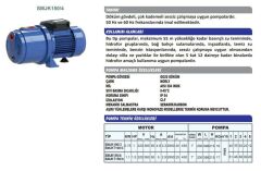 Sumak SMJKT 150/4 Döküm Gövdeli Sessiz Jet Pompa Trifaze (380V) - 1.5 Hp