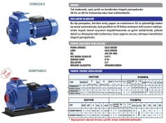 Sumak DSM 300/2 Kendinden Klapeli Pompa Monofaze (220V) - 3 Hp