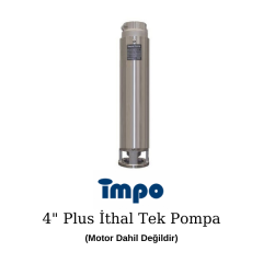İmpo 4'' Plus, S4 4/06 İthal Tek Dalgıç Pompa - 0.75 Hp