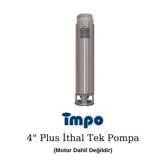 İmpo 4'' Plus, S4 8/08 İthal Tek Dalgıç Pompa - 2 Hp